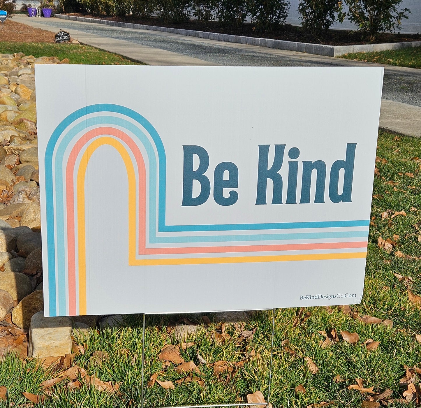 Be Kind Yard Sign | Lawn Sign for Homes, Schools, and Neighborhoods